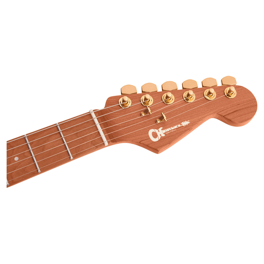 Charvel Pro-Mod DK24 HSS 2PT CM Snow White エレキギター ヘッド表