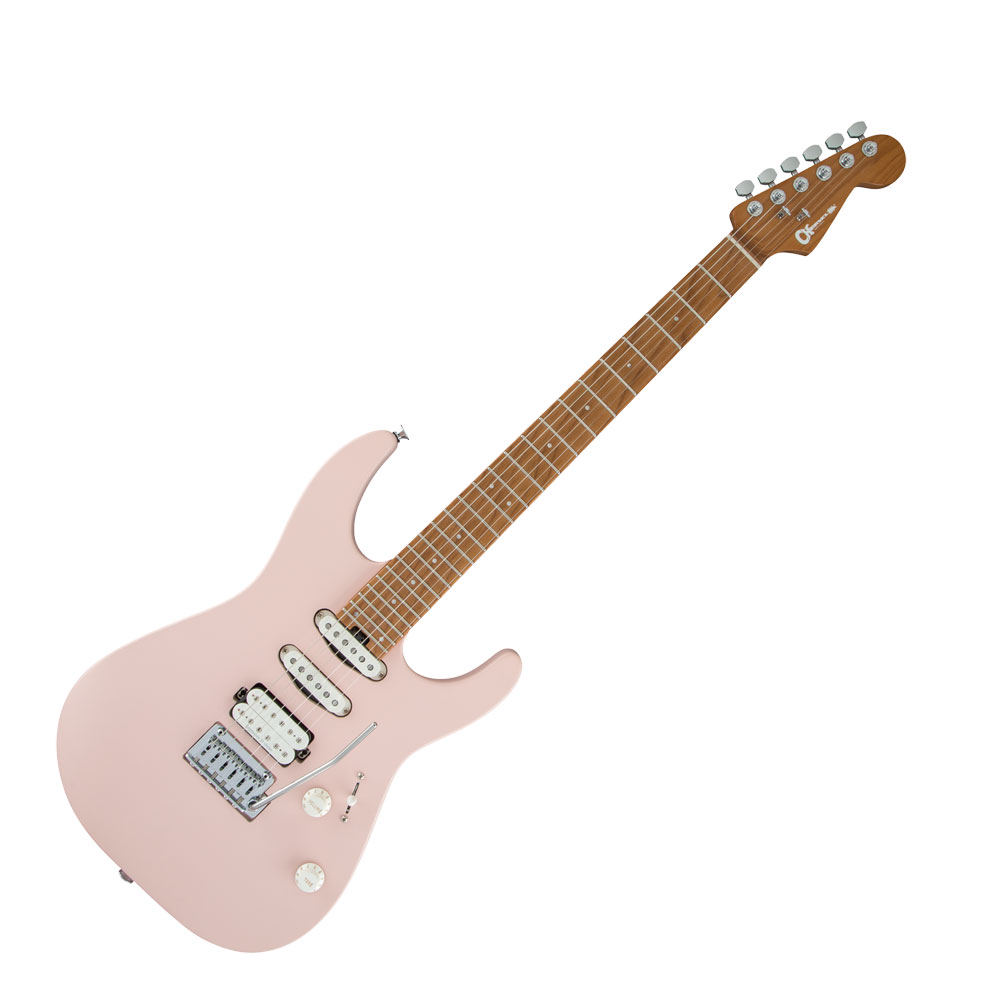 Charvel Pro-Mod DK24 HSS 2PT CM Satin Shell Pink エレキギター