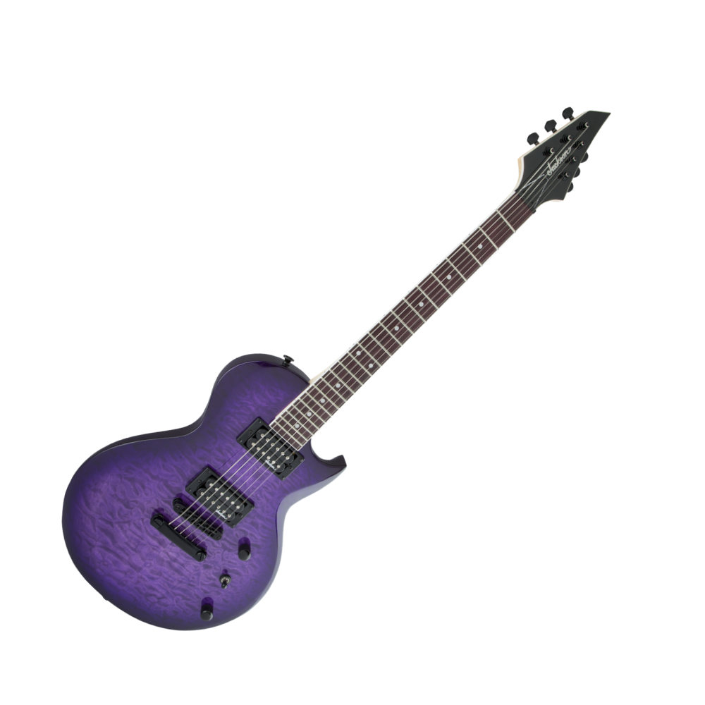 Jackson JS Series Monarkh SC JS22Q Transparent Purple Burst エレキギター 全体像