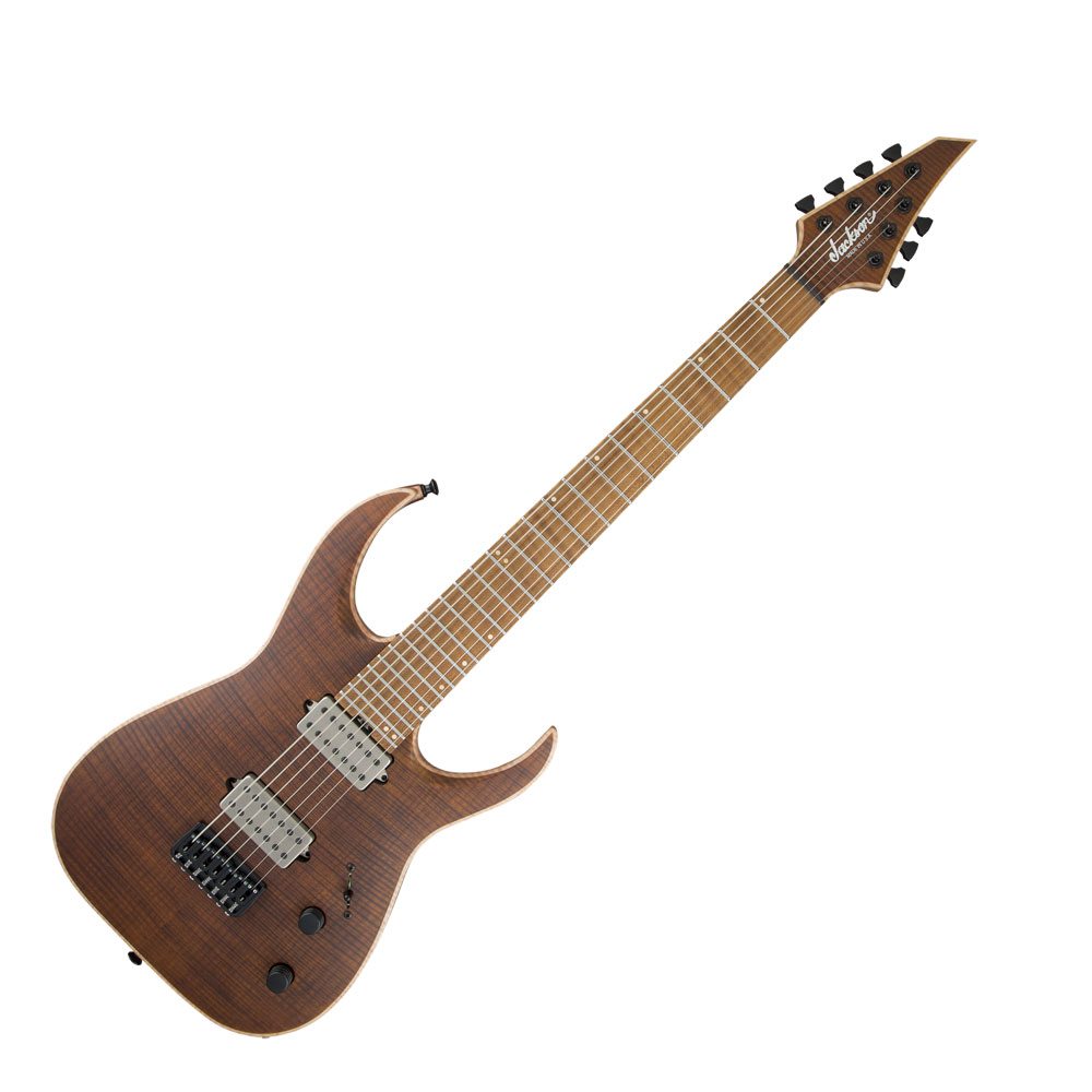 Jackson USA Signature Misha Mansoor Juggernaut HT7FM Satin Amber Tiger Eye 7弦エレキギター