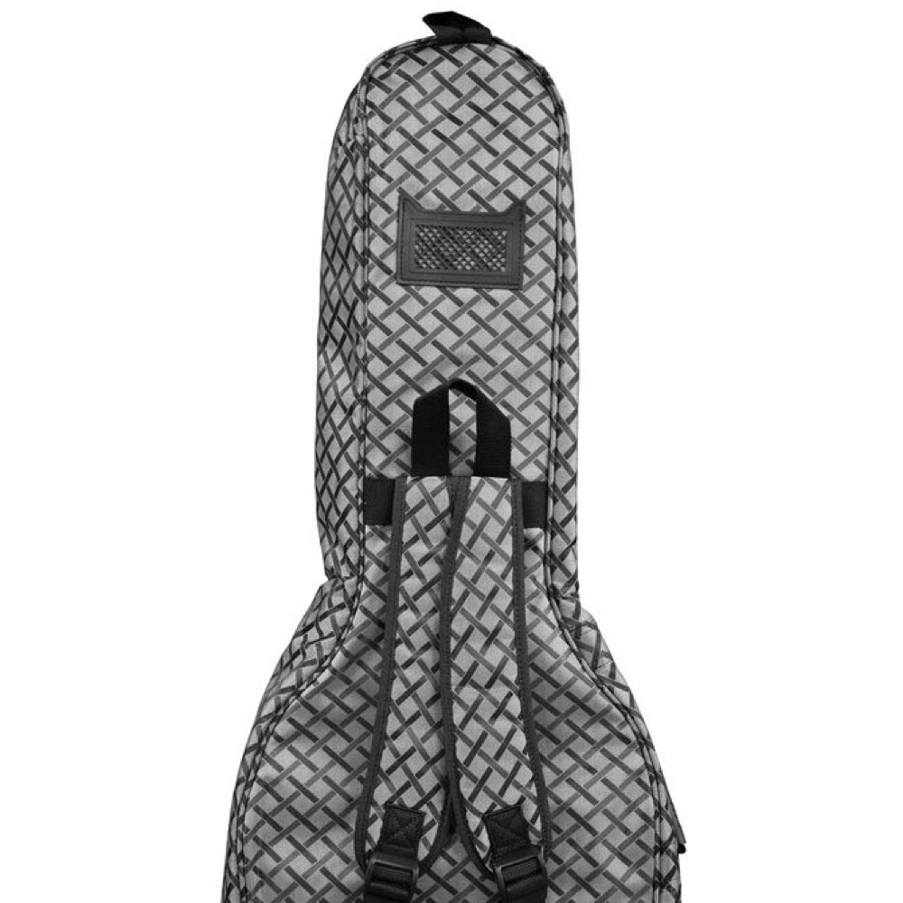 Kavaborg MGB-300E Electric Silver エレキギター用ギグバッグ リュックタイプ 背面画像