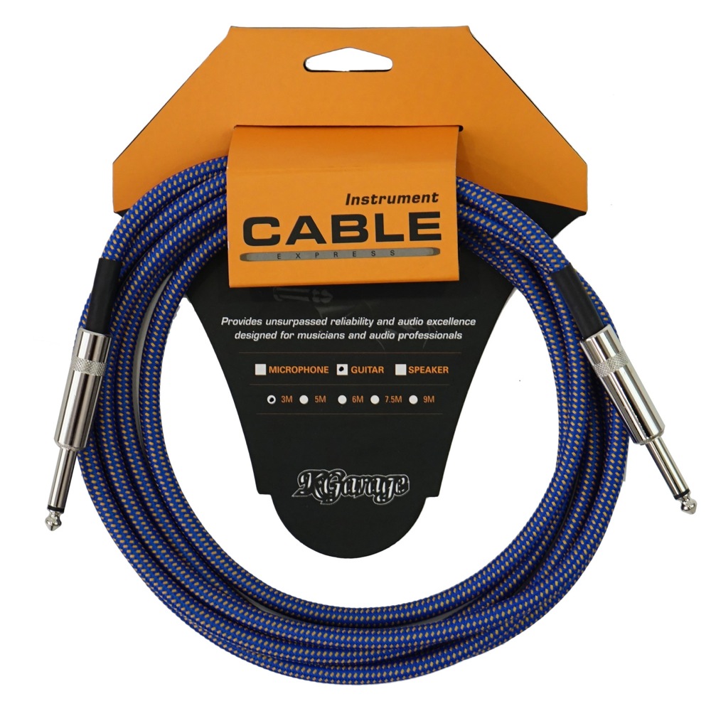 K-GARAGE FGC-3 BLU/ORG ギターケーブル 3m