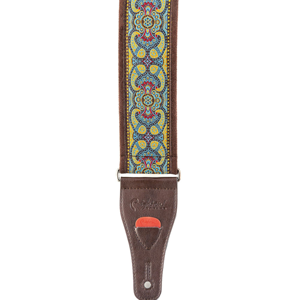 Righton! STRAPS ROSKILDE II TEAL ギターストラップ ライトオン ピック収納時画像