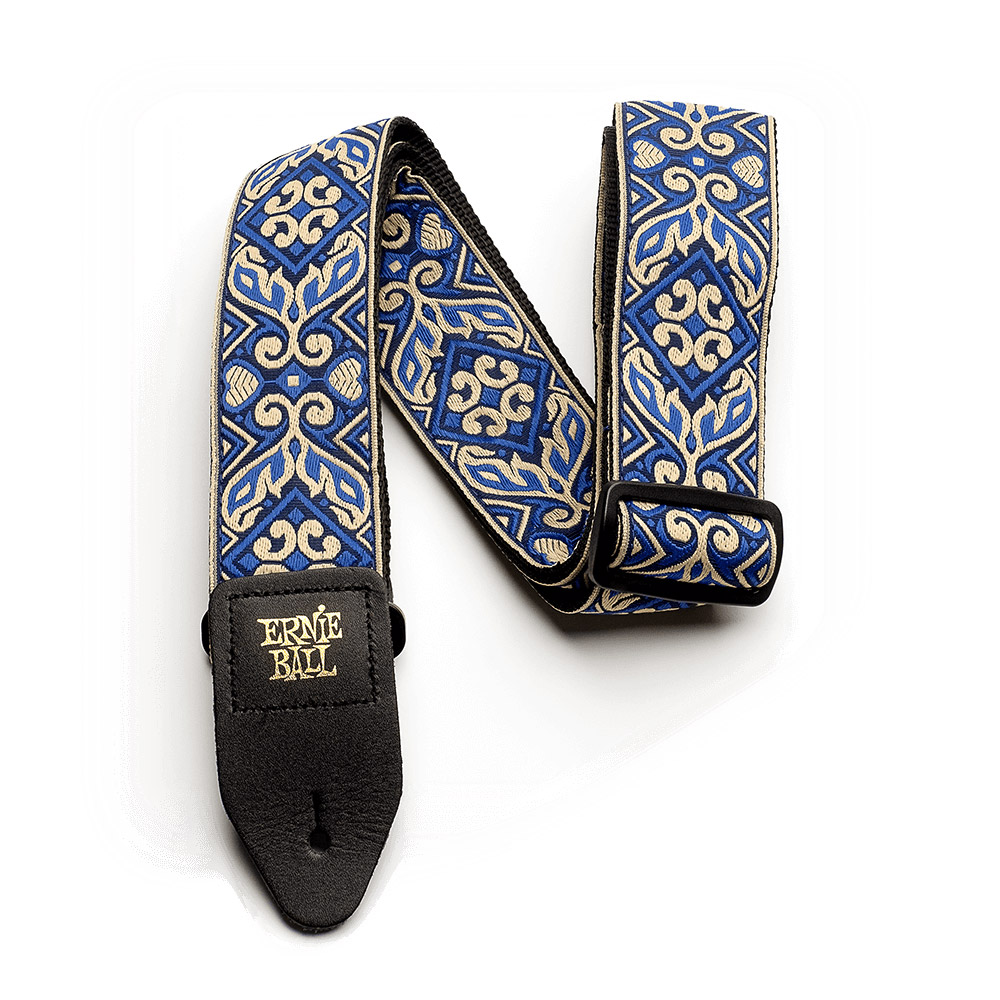 ERNIE BALL 4165 Tribal Blue Jacquard Strap ギターストラップ