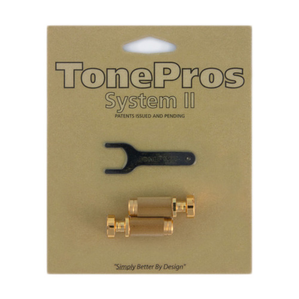 TonePros SS1-G Standard Locking Studs ブリッジスタッド アンカー ゴールド