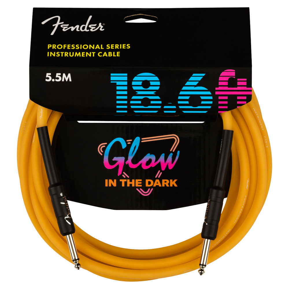 フェンダー Fender Professional Glow in the Dark Cable Orange 18.6