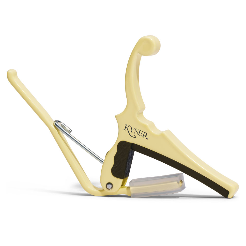 Kyser KGEFOWA Fender Classic Color Quick-Change Electric Capo Olympic White ギター用カポタスト 全体像