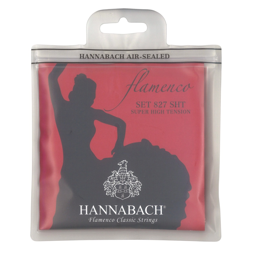 HANNABACH Flamenco SET827SHT RED スーパーハイテンション フラメンコギター弦
