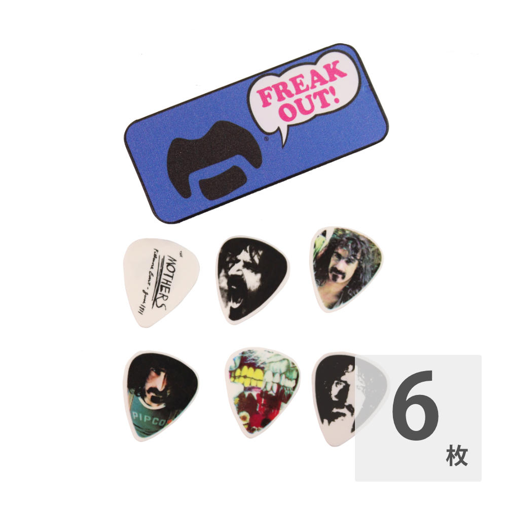 JIM DUNLOP ZAPPT02M Frank Zappa Blue Pick TIn ピックケース付き ギターピック 6枚入り