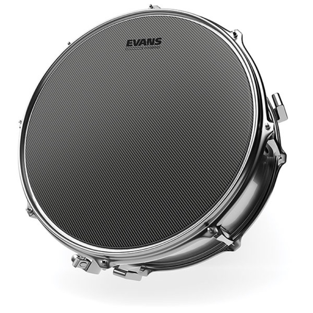 EVANS B14MHG 14' Hybrid Snare Batter Coated ドラムヘッド 装着イメージ画像