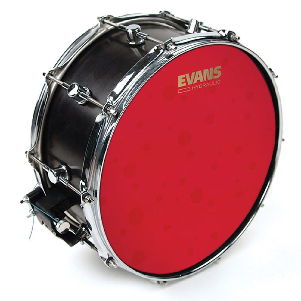 EVANS B14HR 14' Hydraulic Red UV ctd ドラムヘッド 装着イメージ画像