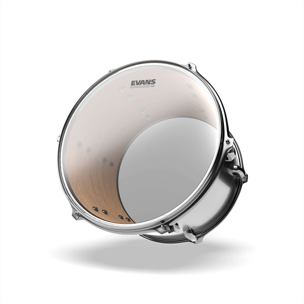 EVANS ETP-G2CLR-S G2 Tom Batter Clear Pack-Standard 12' 13' 16' ドラムヘッドセット 装着イメージ画像