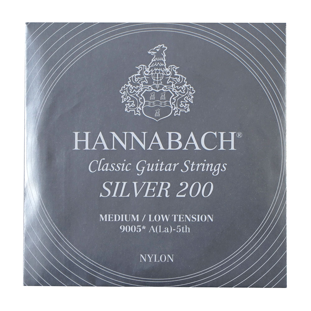 HANNABACH ハナバッハ Silver200 9005 Medium/low 5弦 ミディアムローテンション バラ弦 クラシックギター弦