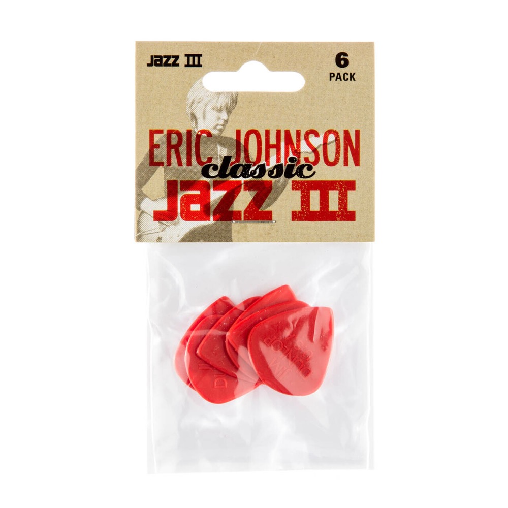 JIM DUNLOP Eric Johnson Classic Jazz III 1.38mm ギターピック×6枚入り 6枚パック