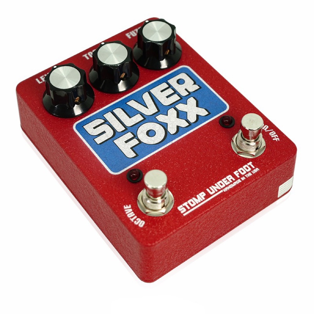 Stomp Under Foot SILVER FOXX ファズ ギターエフェクター 斜めアングル画像