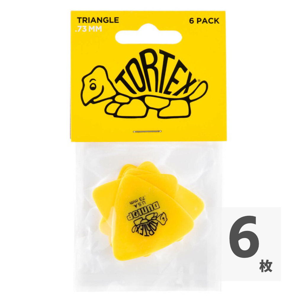 JIM DUNLOP Tortex Triangle .73mm ギターピック 6枚入り