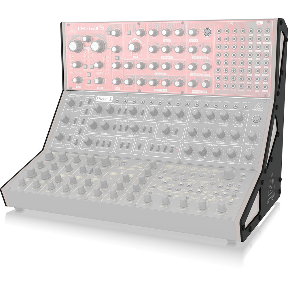 BEHRINGER EURORACK STAND 3-TIER ユーロラックスタンド スタンド装着イメージ画像