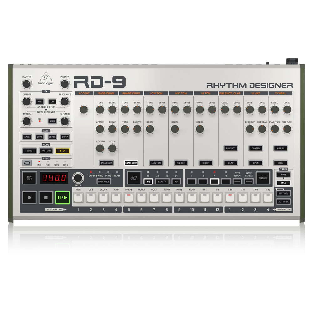 BEHRINGER RD-9 Rhythm Designer アナログ/デジタルリズムマシン ドラムマシン