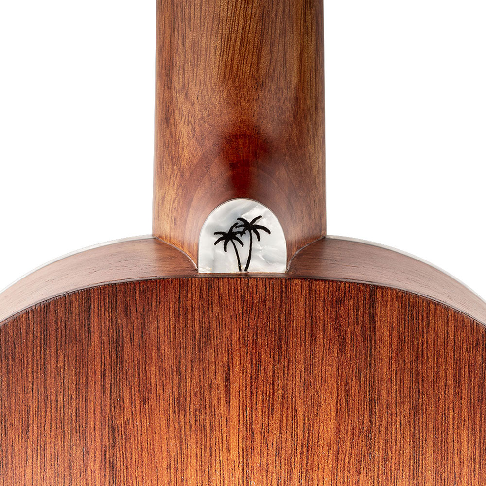 MAHALO MP2E エレクトリックコンサートウクレレ マハロ ボディ裏 ネック画像