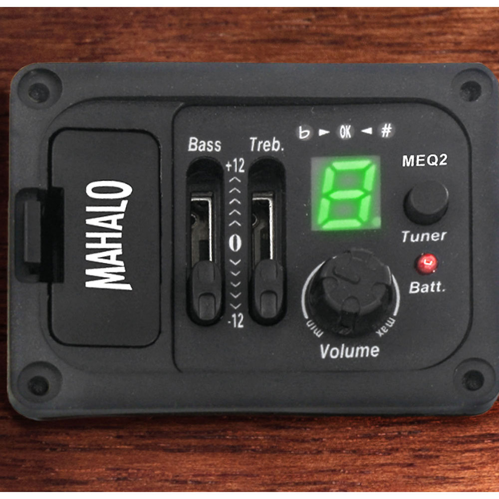 MAHALO MP2E エレクトリックコンサートウクレレ マハロ ピックアップ コンサート部画像