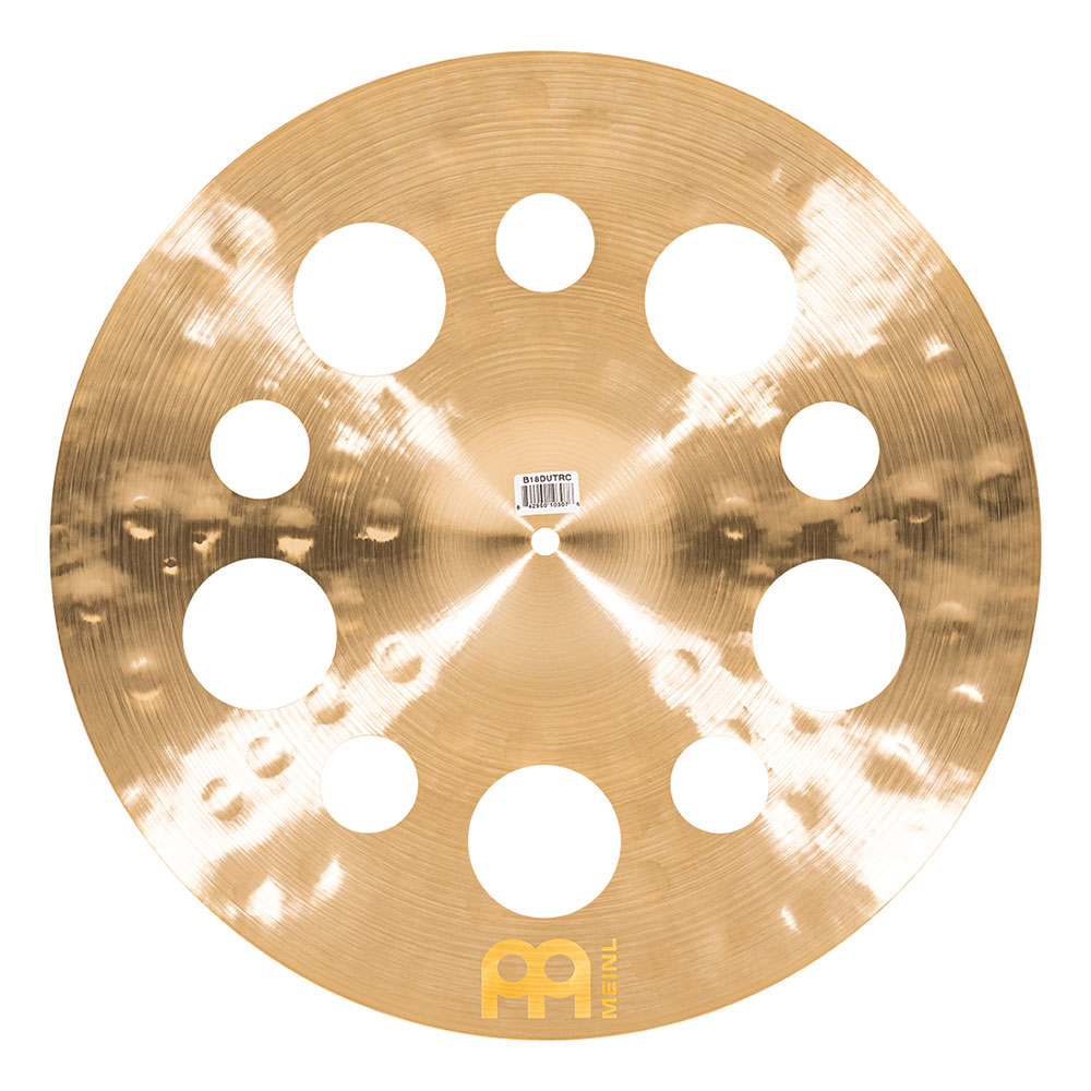 MEINL B18DUTRC Trash Crashes Byzance Dual Series 18' クラッシュシンバル マイネル 穴あきシンバル 背面画像