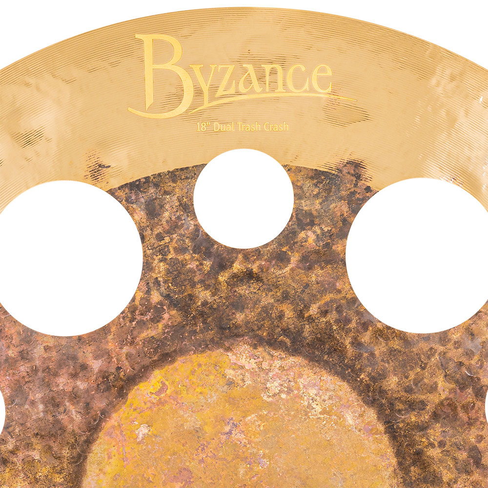 MEINL B18DUTRC Trash Crashes Byzance Dual Series 18' クラッシュシンバル マイネル 穴あきシンバル ロゴ画像