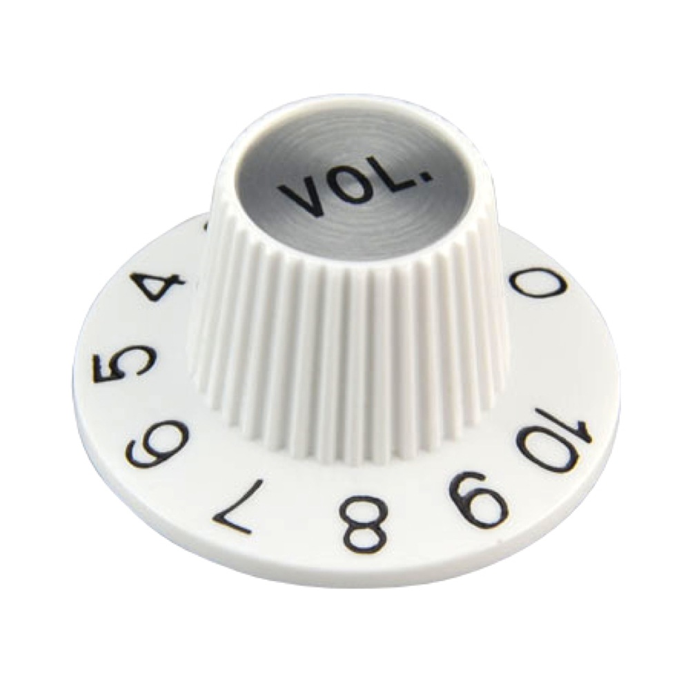 Montreux Inch Sombrero Knob Volume White No.9519 コントロールノブ