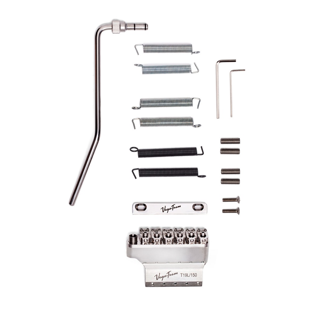 Vega-Trem VT1 Ultra Trem 2-points lefty 左利き用 ストラトタイプ用 フロイドスタイルトレモロユニット パッケージ内容