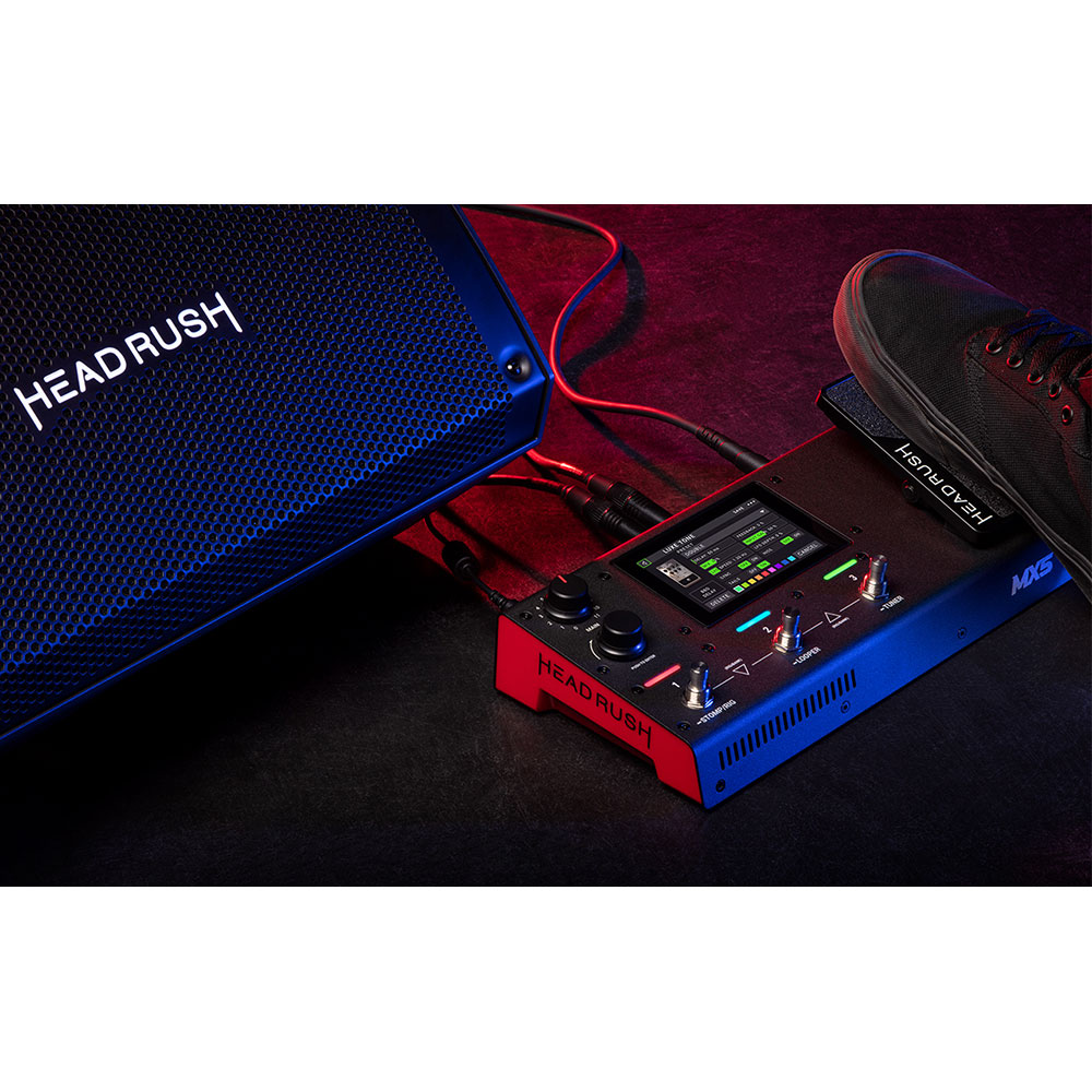 HeadRush MX5 ポータブルギターFX＆アンプモデリングシミュレーター 接続イメージ画像