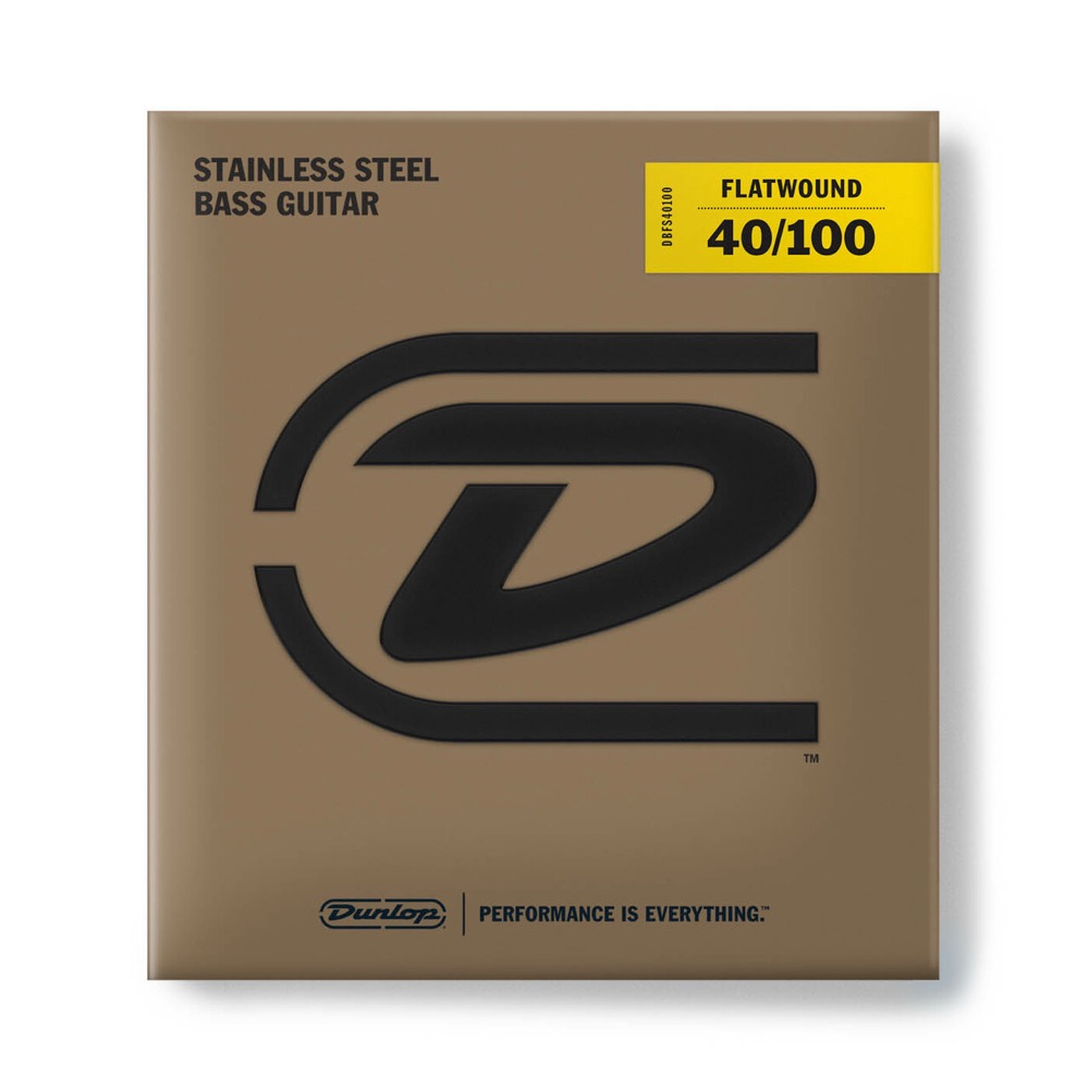 JIM DUNLOP Stainless Steel Flatwound Bass Strings DBFS40100 エレキベース弦