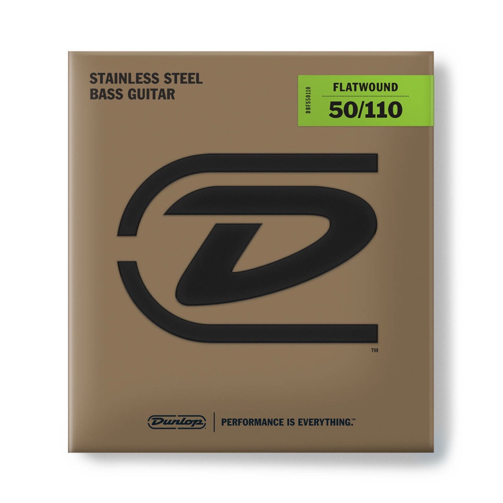 JIM DUNLOP Stainless Steel Flatwound Bass Strings DBFS50110 エレキベース弦