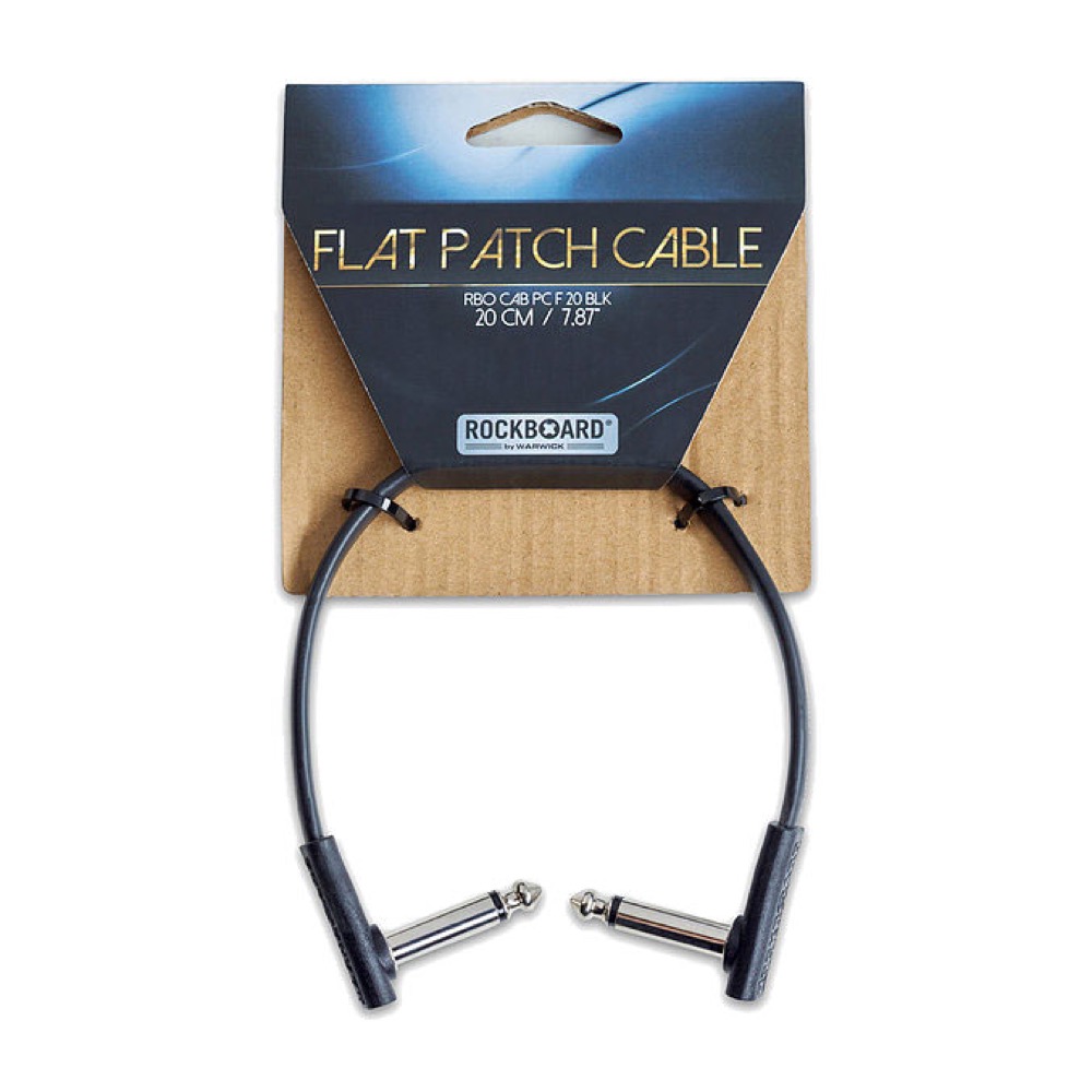 RockBoard RBO CAB PC F 20 BLK Flat Patch Cable 20 cm フラットパッチケーブル パッケージ画像
