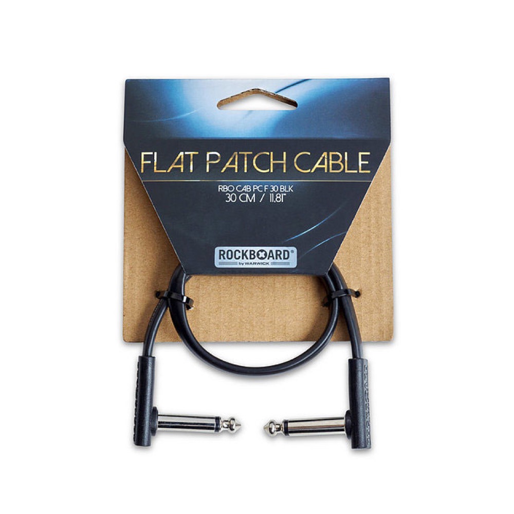 RockBoard RBO CAB PC F 30 BLK Flat Patch Cable 30 cm フラットパッチケーブル パッケージ画像