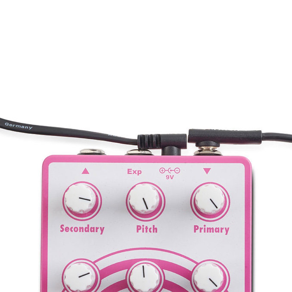 RockBoard RBO CAB POWER 15 AA Flat Power Cable Angled Angled 15 cm エフェクター用 フラット電源ケーブル 接続イメージ画像