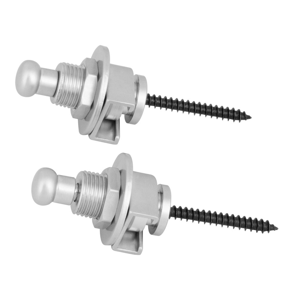 Warwick SP 30317 SS Framus & Warwick S-Style Security Lock System Satin Chrome ストラップロックピン 全体像