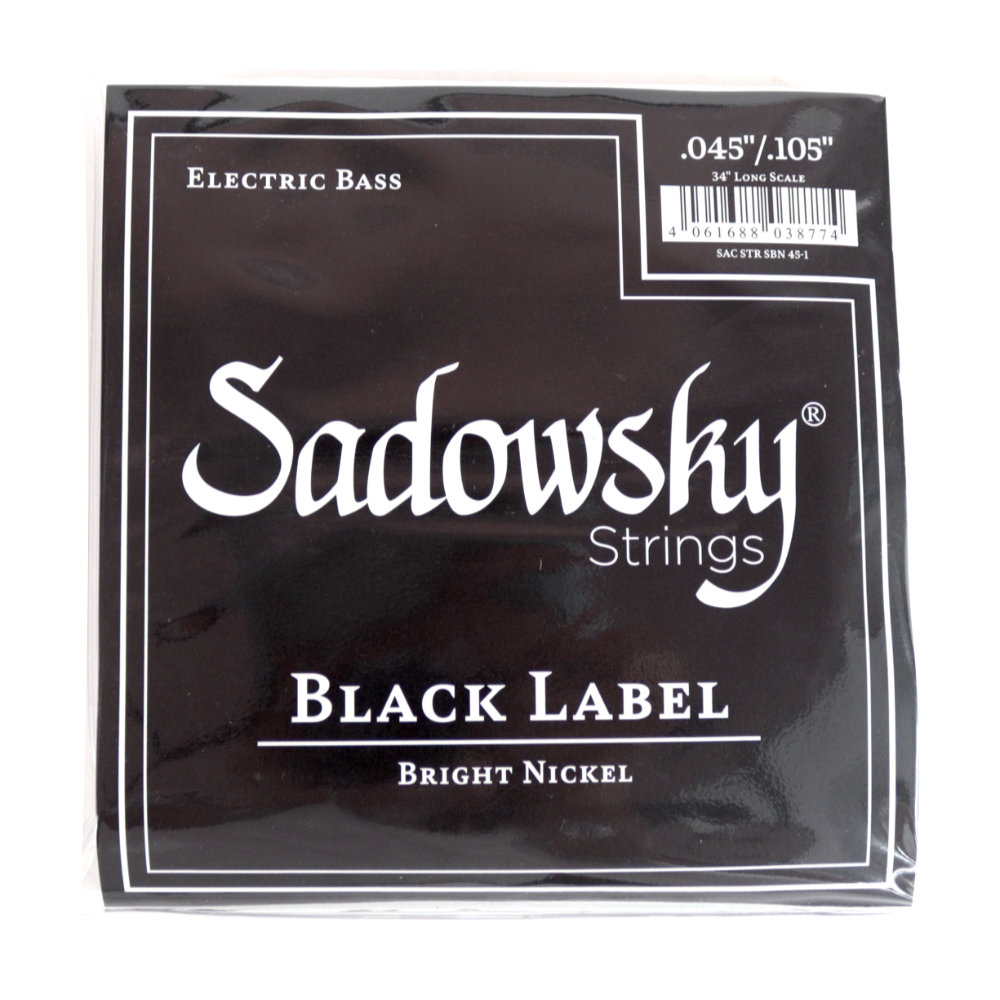 SADOWSKY SBN45 Black ブラックラベル ニッケル ベース弦
