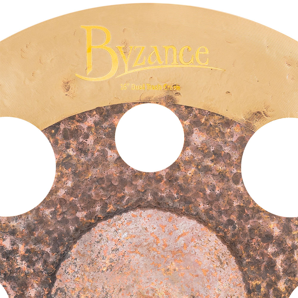 MEINL B16DUTRC Trash Crashes Byzance Dual Series 16' クラッシュシンバル マイネル 穴あきシンバル ロゴ画像