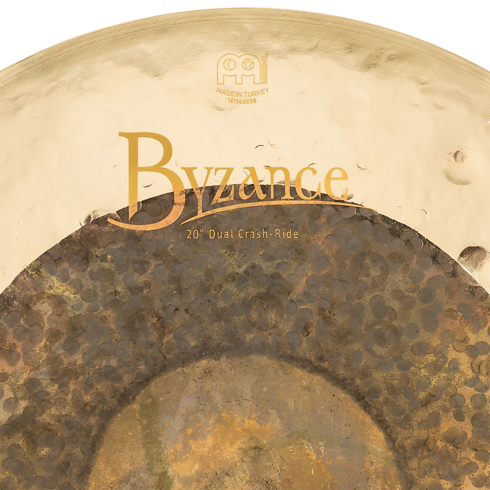 MEINL B20DUCR Crash Rides Byzance Dual Series 20' クラッシュライドシンバル マイネル ロゴ サイズ表記画像