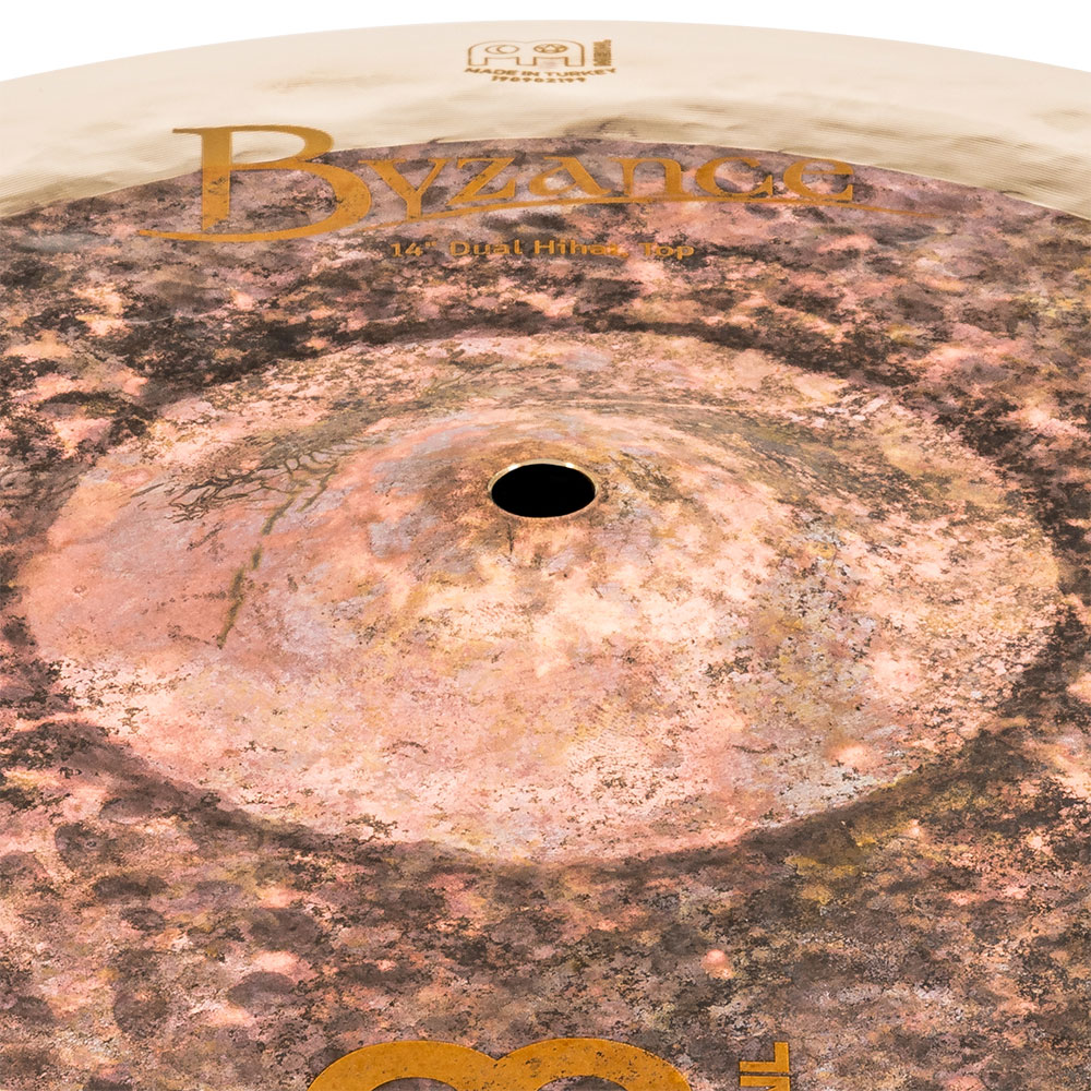 MEINL B14DUH Hihats Byzance Dual Series 14' ハイハットシンバル ペア マイネル カップ部画像