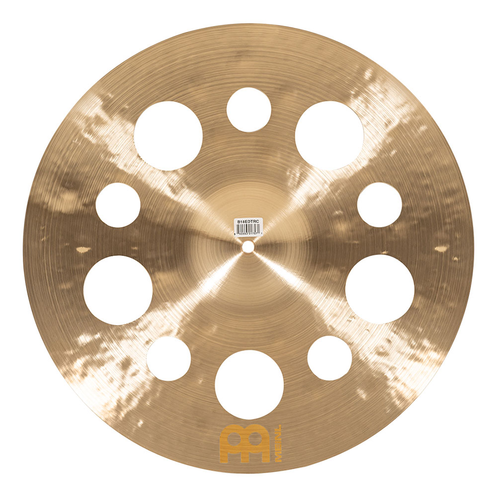 MEINL B18EDTRC Trash Crash Byzance Extra Dry Series 18' クラッシュシンバル マイネル 穴あきシンバル 背面画像