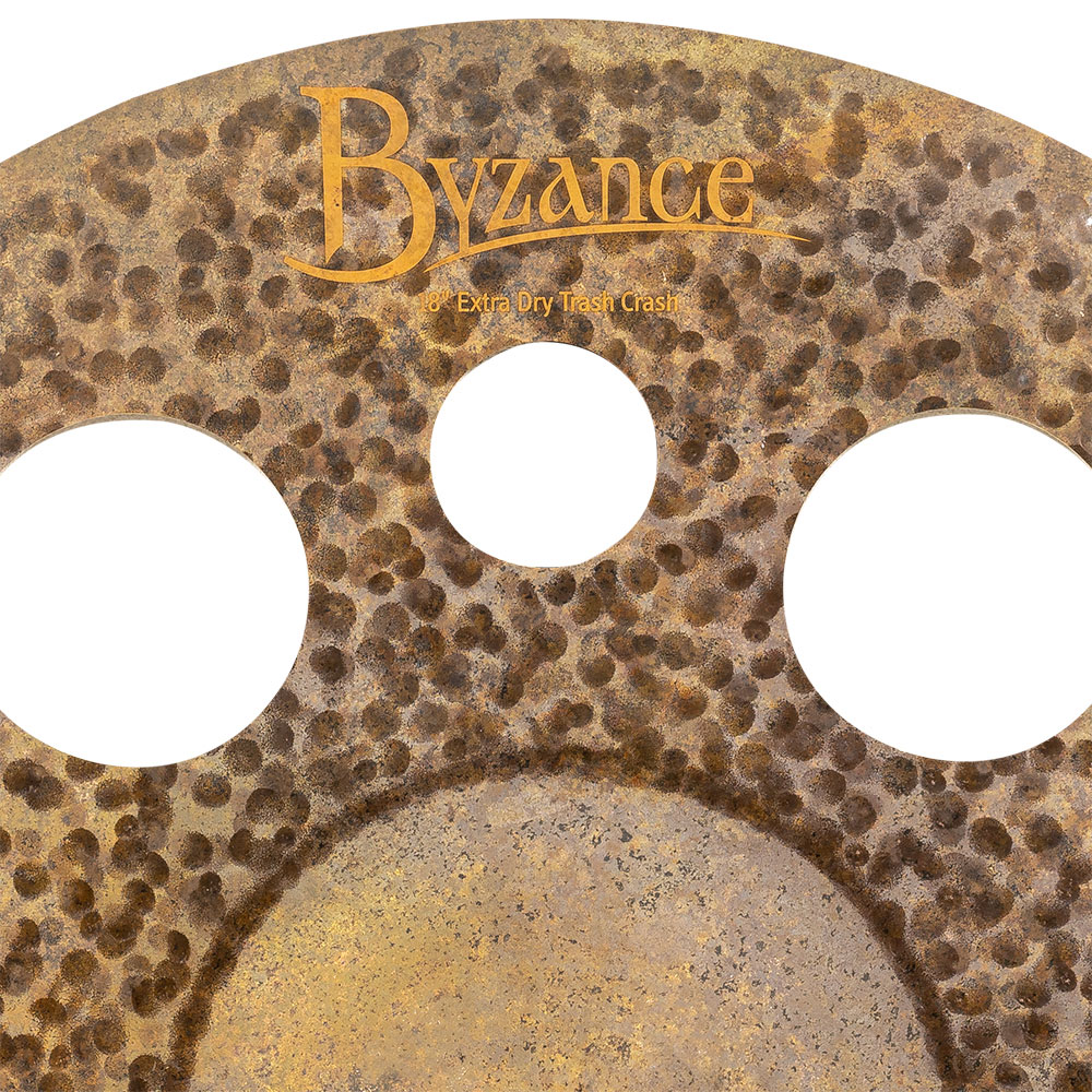 MEINL B18EDTRC Trash Crash Byzance Extra Dry Series 18' クラッシュシンバル マイネル 穴あきシンバル ロゴ画像