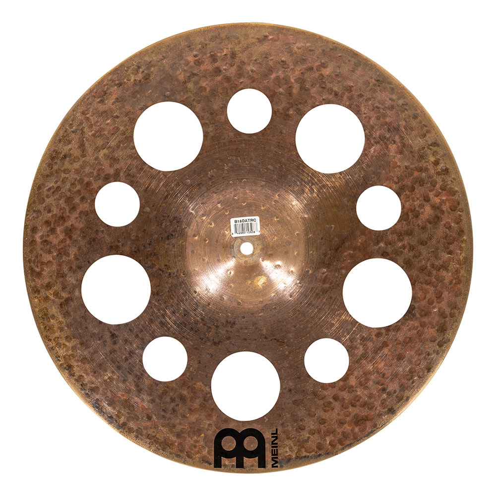 MEINL B18DATRC Trash Crashes Byzance Dark Series 18' クラッシュシンバル マイネル 穴あきシンバル 背面画像