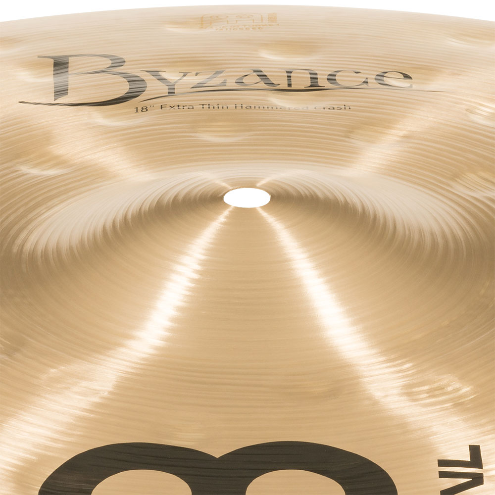MEINL B18ETHC Extra Thin Hammered Crashes Byzance Traditional series 18' クラッシュシンバル マイネル カップ部画像