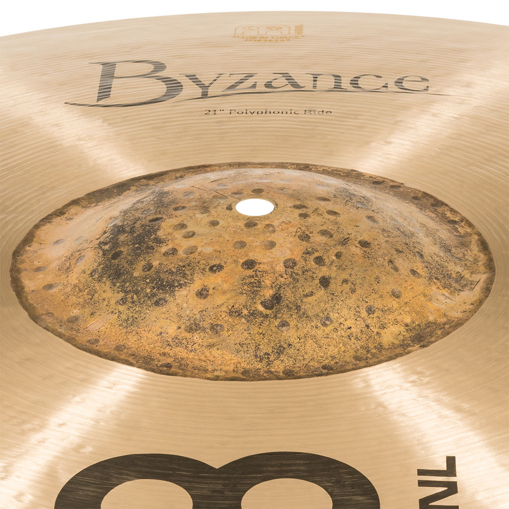 MEINL B21POR Polyphonic Ride Byzance Traditional series 21' ライドシンバル マイネル カップ部画像