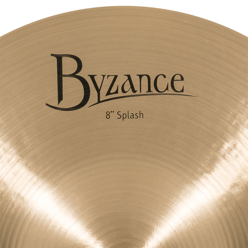 MEINL B8S Splashes Byzance Traditional series 8' スプラッシュシンバル マイネル ロゴ サイズ表記画像