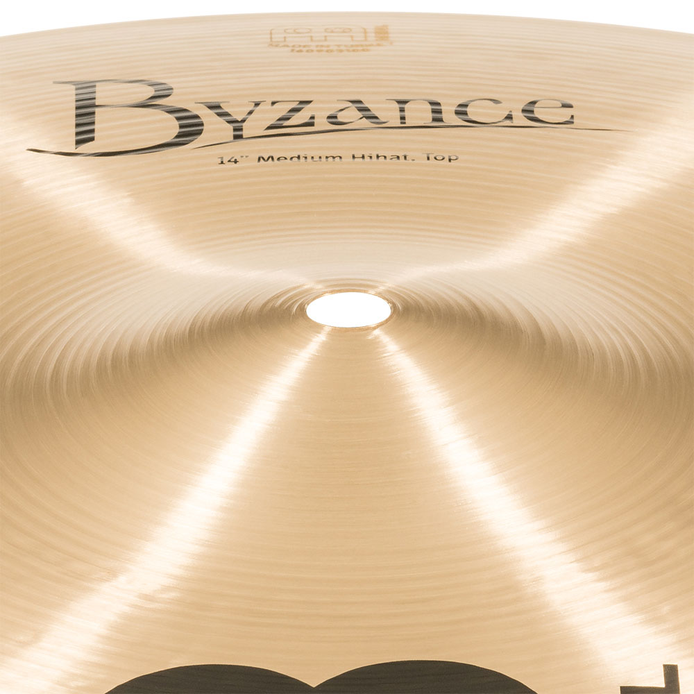 MEINL B14MH Hihats Byzance Traditional series 14' ハイハットシンバル ペア マイネル カップ部画像