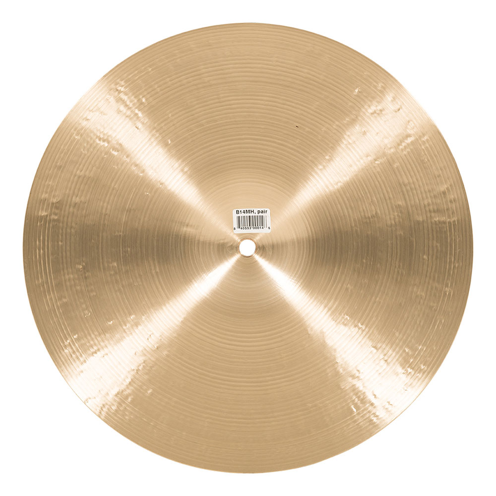 MEINL B14MH Hihats Byzance Traditional series 14' ハイハットシンバル ペア マイネル 背面画像