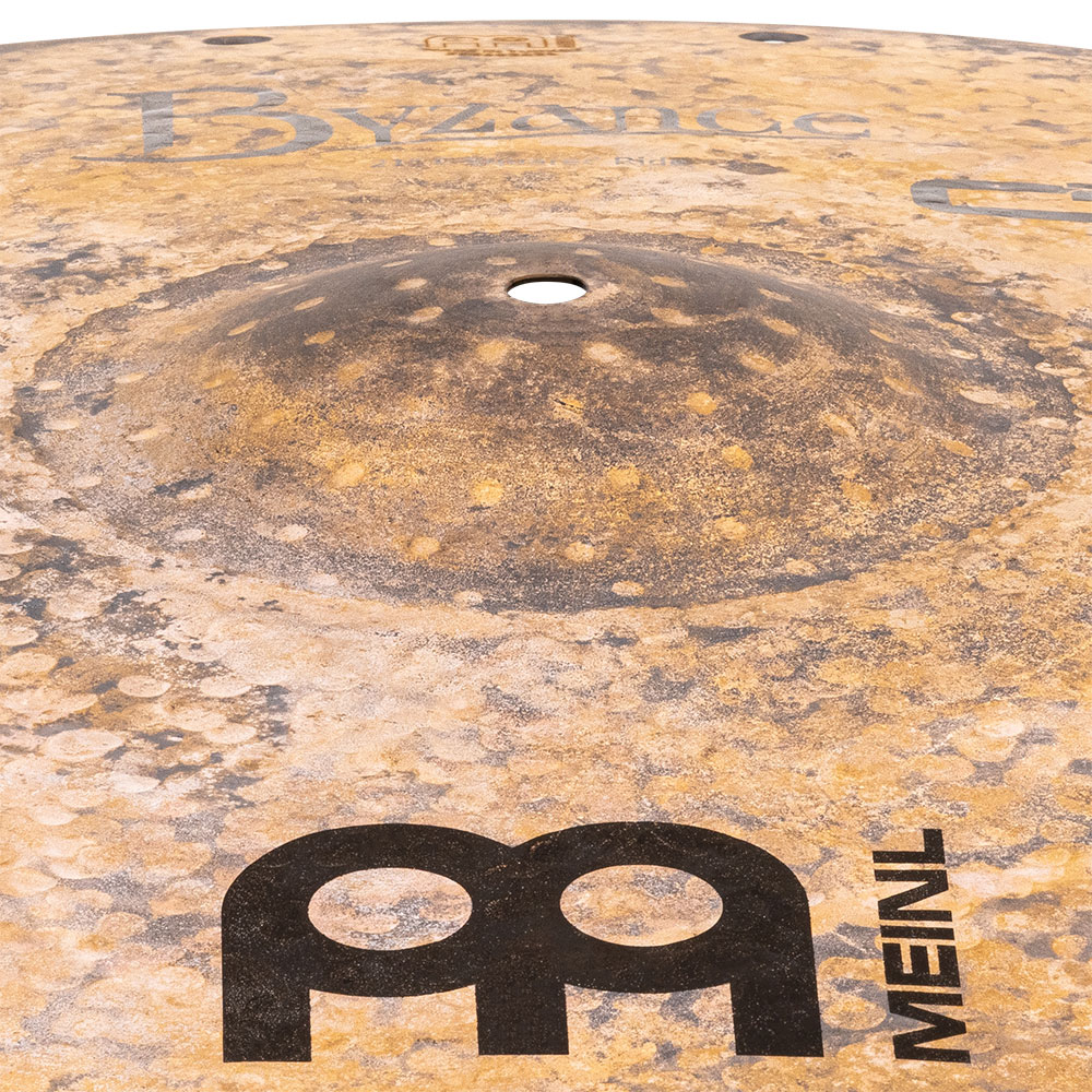 MEINL B21C2R C Squared Ride Byzance Vintage Series 21' ライドシンバル マイネル 穴あきシンバル カップ部画像