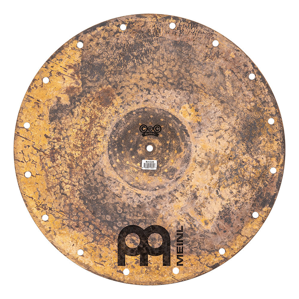 MEINL B21C2R C Squared Ride Byzance Vintage Series 21' ライドシンバル マイネル 穴あきシンバル 背面画像