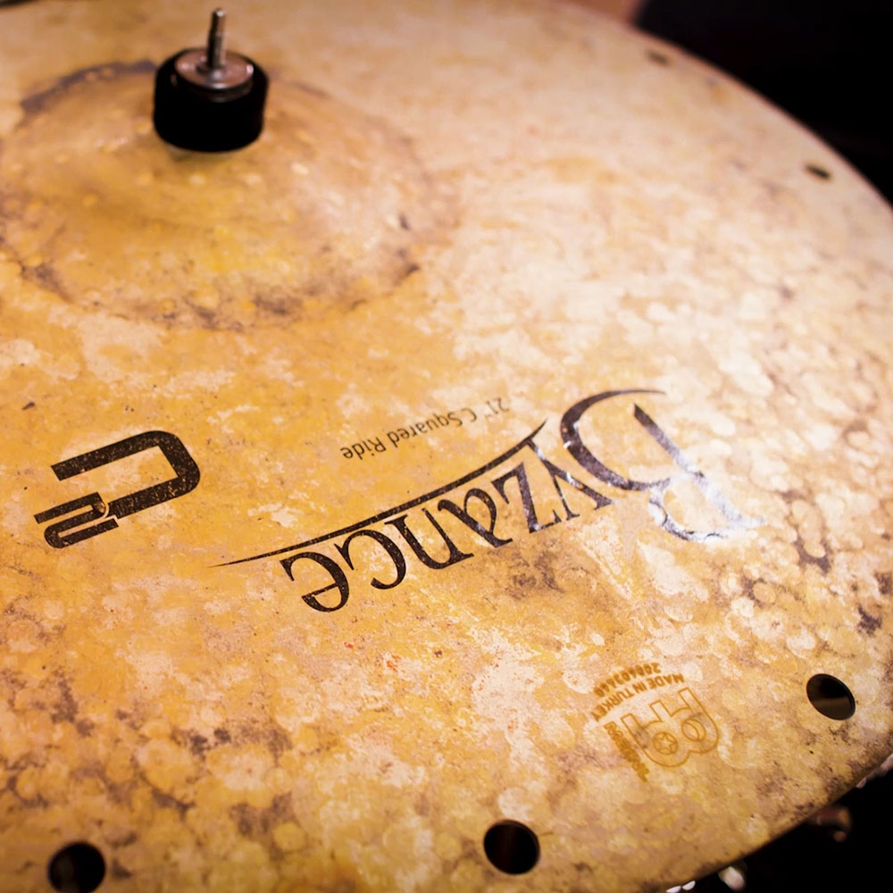 MEINL B21C2R C Squared Ride Byzance Vintage Series 21' ライドシンバル マイネル 穴あきシンバル 使用画像